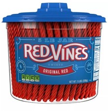 Red Vines Twists Original Red Licorice Bulk Candy 5.5 lbs Tub