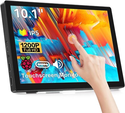 Tragbarer Monitor Touchscreen | 10,1 Zoll  Full HD 1920x1200 IPS Bildschirm