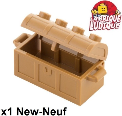 Lego 1x Container Boot Treasure Chest Medium Nougat 4738ac01 New - Picture 1 of 1