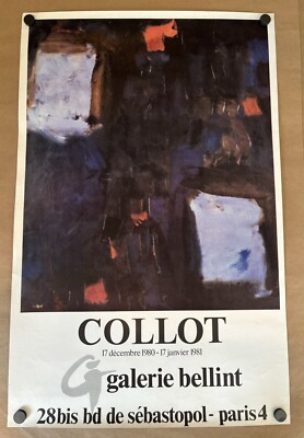 ANDRE COLLOT 1980 French Art Exhibition Poster RARE VINTAGE ORIGINAL | eBay