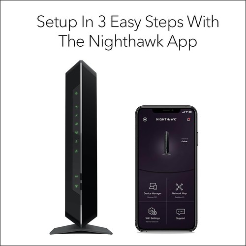 NETGEAR Nighthawk C7000 AC1900 WiFi Cable Modem Router – DOCSIS 3.0 - Afbeelding 4 van 5