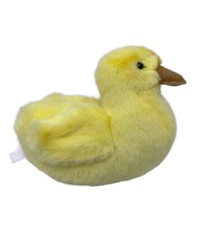 Hansa Yellow Duckling Plush Stuffed Toy Small 2010 Duck 5" No Feet Version