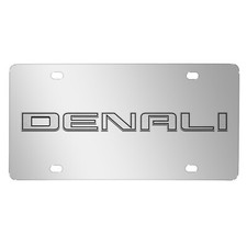 Gmc Denali 3d Nameplate Mirror Chrome Stainless Steel License Plate Gmc Denali 3d Nameplate Mirror Chrome Stainless Steel License Plate
