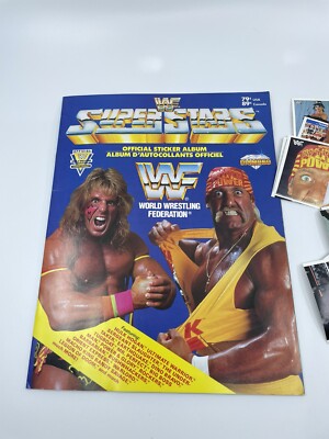 1991 WWF Sticker Book – Hulk Hogan & Ultimate Warrior – With