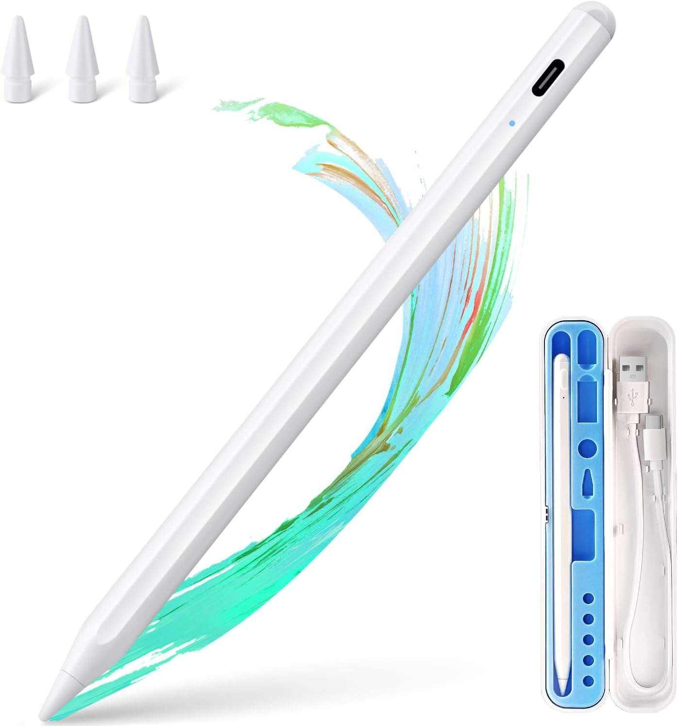 Stylus Pen for Ipad Apple: Fast Charge for Ipad Pencil Apple Pen with Palm Rejec