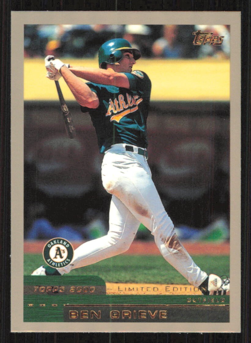 2000 Topps Limited Edition BEN GRIEVE card OAKLAND ATHLETICS #95