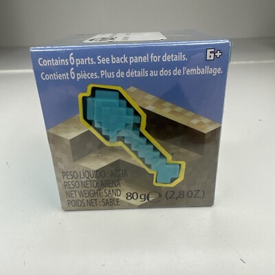 Mattel Minecraft Mini Mining Moldable Sand Set SHOVEL 1 Figure, 2 Mold Pcs Seals
