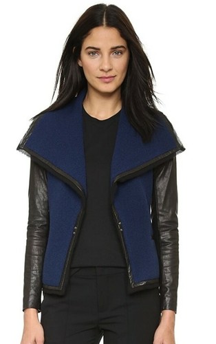 vince navy leather jacket Off 67 
