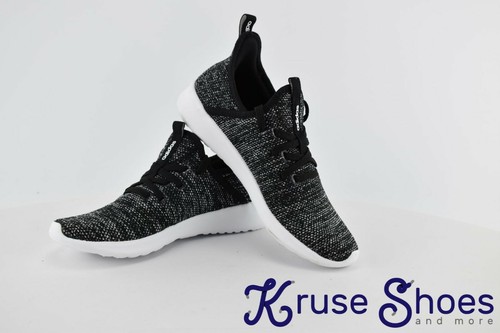 Adidas Women's Cloudfoam Pure Lace Up Sneakers - Black/White Select Size - Picture 10 of 11