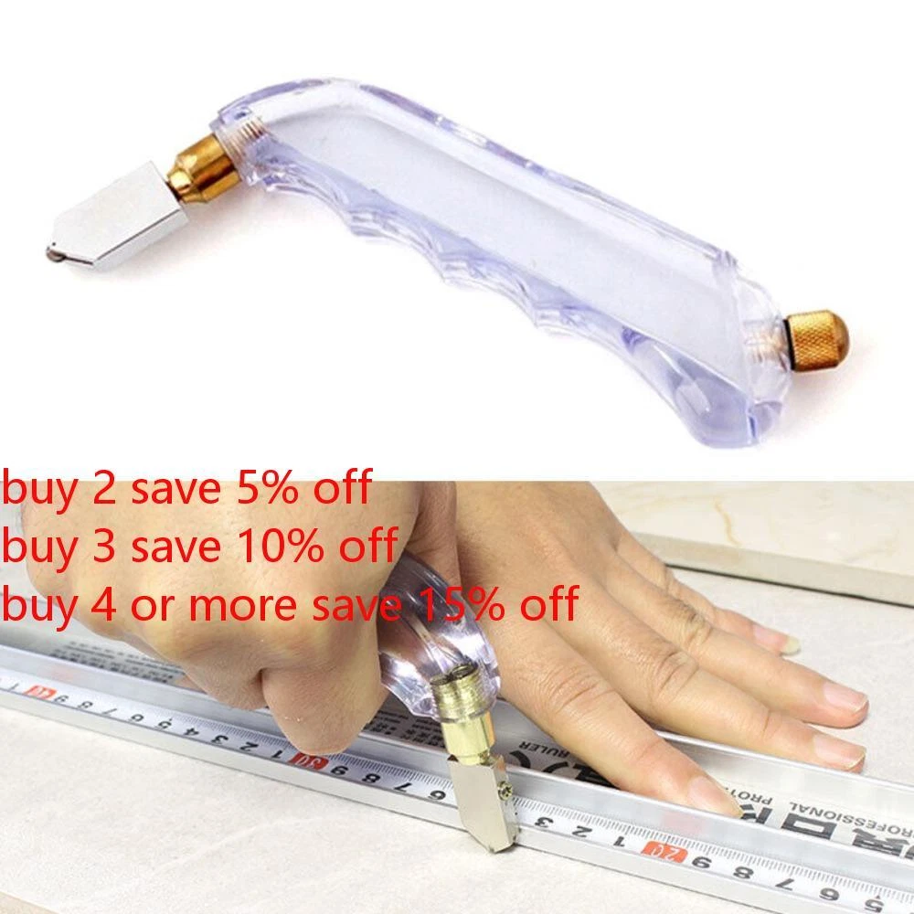 Tile Portable Diamond Heavy Duty Pistol Type Oil Glass Cutter Cutting Tool
