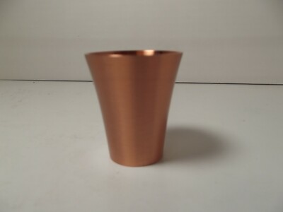 ABSOLUT ELYX Copper Matted Fluted Shot Glass Tequila Vodka Shots Cup NIB 