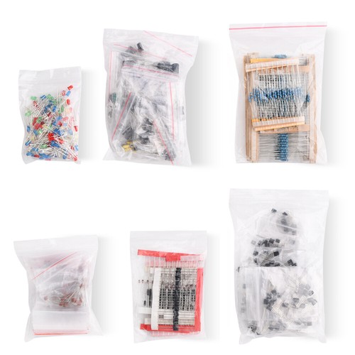 1390PCS 6 type Electronic Components Kit Resistor Capacitor Transistor ...