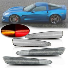 Marcadores laterales LED láser lente transparente C6 Corvette 2005-2013