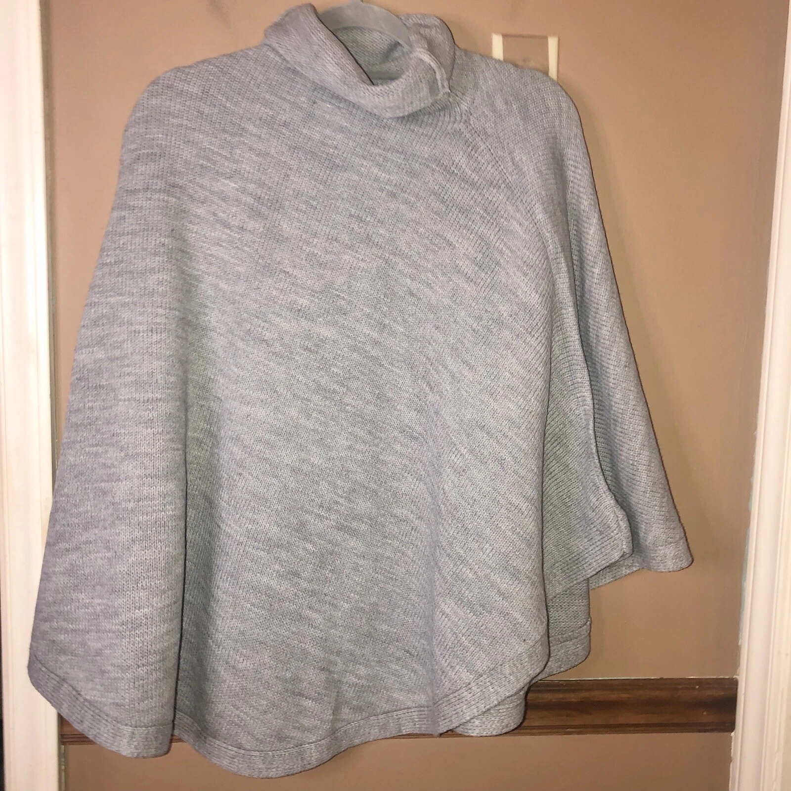 lole inverness poncho shawl heather sweater