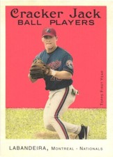 2004 Topps Cracker Jack #208 Josh Labandeira  Montreal Expos  Rookie Card. rookie card picture