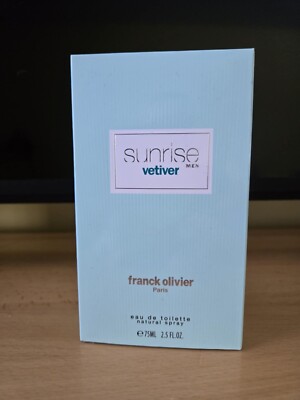 Sunrise Vetiver Franck Olivier,new with box, 75ml, 75$