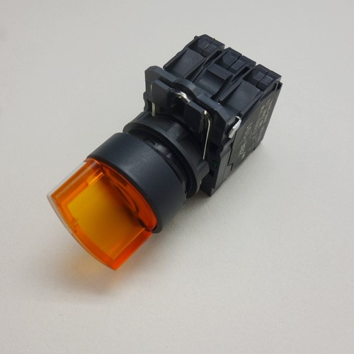 22mm ILLUMINATED Selector switch 2 Position Momentary Fit Yellow XB5AK145G5 120V - Picture 10 of 10