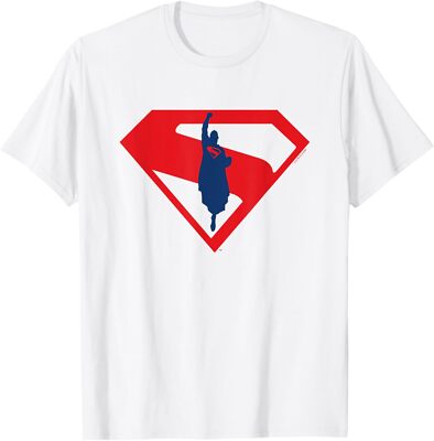 Superman (2025) S-Shield Superman Silhouette Logo Adult S-4XL T-Shirt