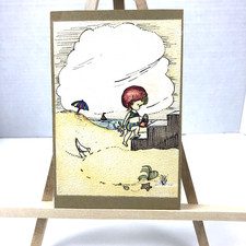 Vintage Joan Walsh Anglund Colored Illustration Print On Board Nursery Collectio