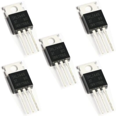5 x IRLZ44N Logic Level N Channel Power MOSFET TO-220 HEXFET Transistor 55V 47A