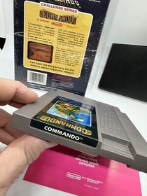 Commando 5 Screw Hang Tab Nintendo Nes Complete CIB Near Mint In Cello!