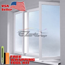 *12"x48" Frosted Film Glass Home Bathroom Window Security Privacy Sticker #01