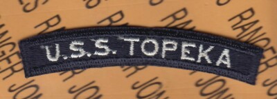 USN Navy United States Ship U.S.S. TOPEKA Tab 3.5'' tab patch 