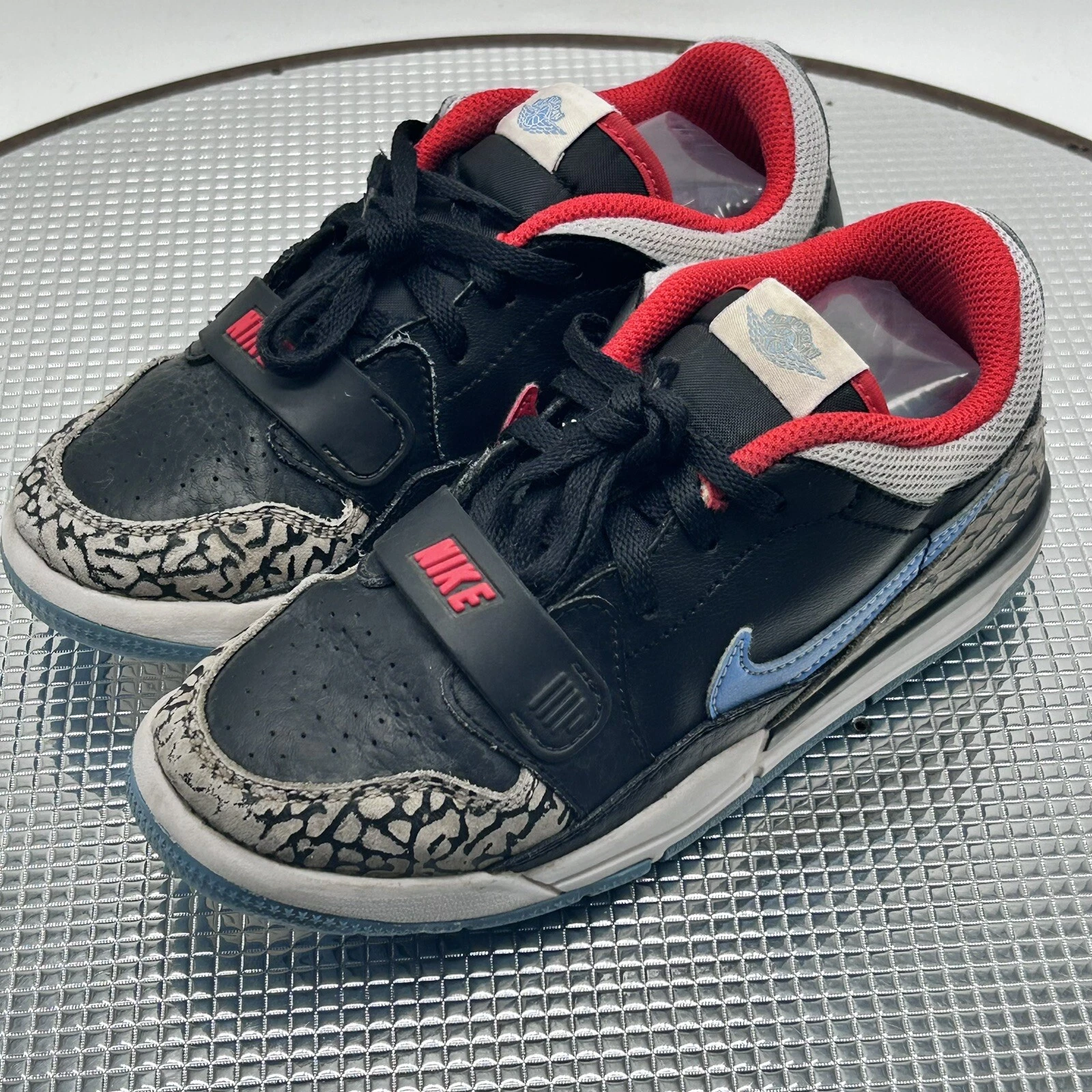 Jordan Legacy 312 scarpe basse taglia 1 anno bandiera Chicago nere rosse sneakers CD9055 004