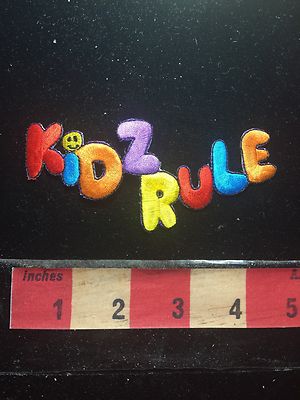 Red K Version KIDS RULE (Much To Their Parents Chagrin) Patch 73X9