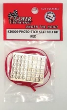 Gofer-Racing Photo-Etch Red Seatbelt - Plastic Model Vehicle Accessory
