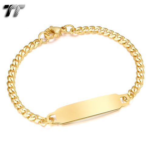 Steel Curb Chain ID Bracelet 