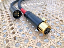 Gold & Silver Wire Mix Custom Made Interconnect Cable 1m x2  XLR -Money BACK‼️