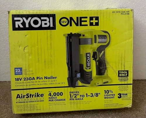 Ryobi P318 Pin Nailer Ryobi One+ 18V Cordless Pin Nailer 23