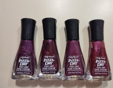 Sally Hansen Insta- Dri Nail Polish 330 Magenta Motion LOT OF 4