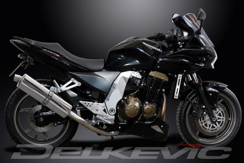 Kawasaki Z750 2004-2006 Delkevic Slip On 18" Oval Stainless Exhaust Muffler Kit - Foto 4 di 5
