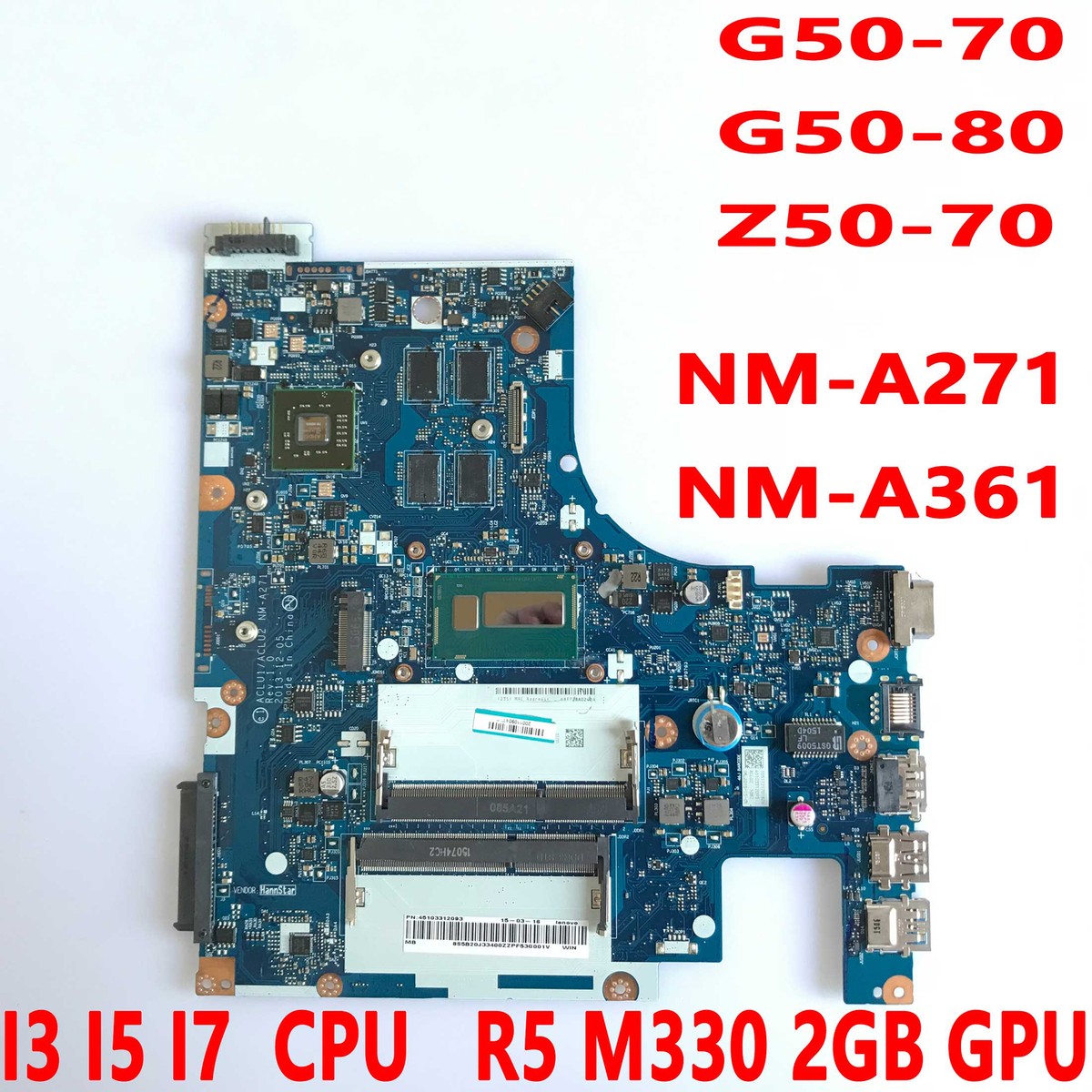 Motherboard Lenovo IdeaPad Z500 / P500 Parte: LA-9061P Motherboard Lenovo IdeaPad Z500 / P500 Parte: LA-9061P