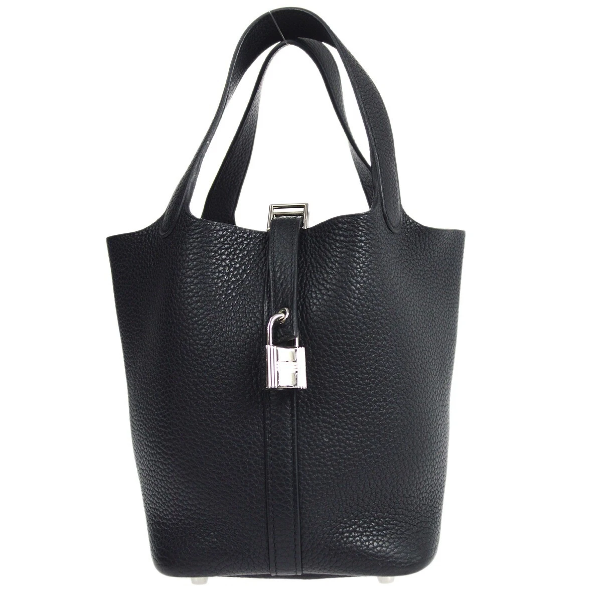 Hermes, Bags, Hermes Taurillon Clemence Picotin Lock 8 Black