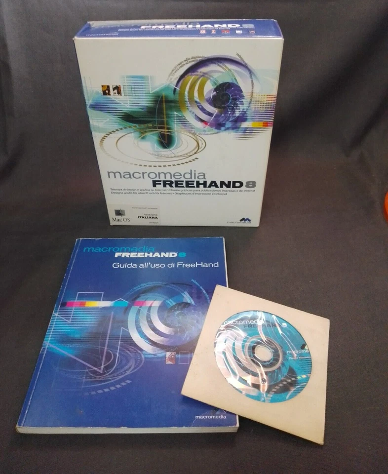 Macromedia FreeHand 8 Software Progettazione Grafica Apple Mac OS CD Italiano - Immagine 4 di 4