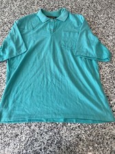 Vintage Aqua Blue Panhandle Slim Polo Shirt XL Made In The USA