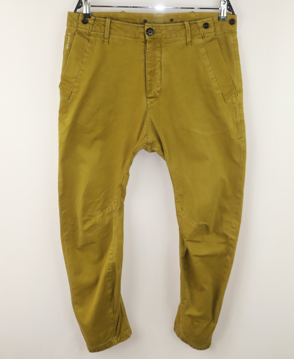 G-STAR MENS JEANS BRONSON CHINO 3D LOOSE TAPERED BRACE COJ size