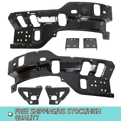 Full Set of 6 Front Bumper Brackets For 2011-2014 Chevy Silverado 2500HD 3500HD