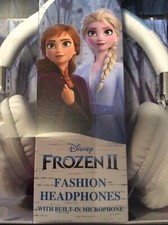 Disney Frozen 2 Fuzzy Fashion Headphones With Built In Microphone New In Box