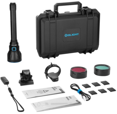 Olight Javelot Turbo 2 Black Premium Kit 1500M Long Range Flashlight, 1800 Lumen