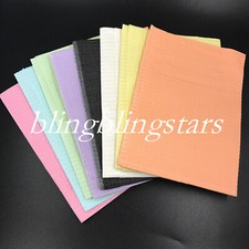 125 Pcs/Pack Dental Disposable Bibs Tattoo Medical Spa Towel 2 Paper 1 Poly