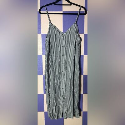 Robe Femme 7 For All Mankind Taille L - Rayée Blanc/Bleu - Coton - Occasion Très Bon état