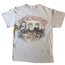 Duck Dynasty Fans T Shirt TV Memorabilia Hunting Hillbilly Back Woodsman Size M