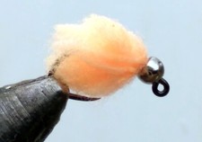 12 Tungsten 3.0 #14 Eggstasy Fly Fishing Flies - Egg Pattern-Sockeye / Peach