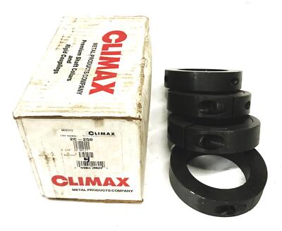 Climax 3-3/4 inch 2-Piece Split Shaft Collar 2C-250 [Lot of 4] NOS