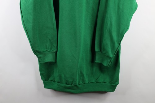Vintage 70s Streetwear Mens Size 4XL Blank Crewneck Sweatshirt Kelly Green USA - Picture 4 of 13