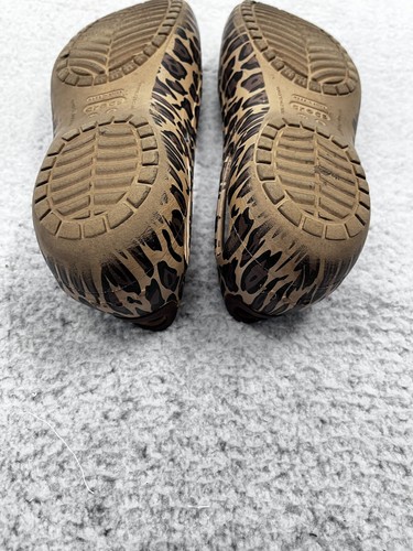 Crocs Leopard Cheetah Animal Print Slip On Ballet Flats Shoes Women 8 - Picture 10 of 10